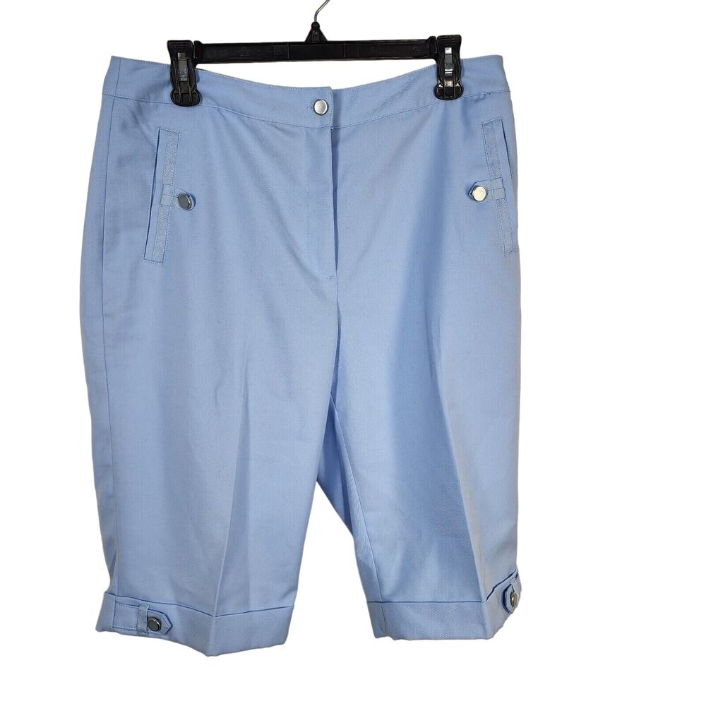 EP Pro Women's Golf Shorts Size 12 Baby Blue 13 Inch Inseam Polyester Pockets